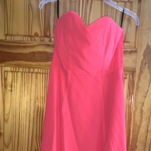 Watermelon pink high low dress! Never wore